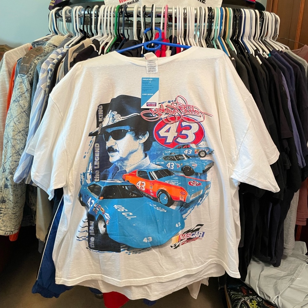 Vintage Richard Petty NASCAR Racing T-shirt Size 3XL